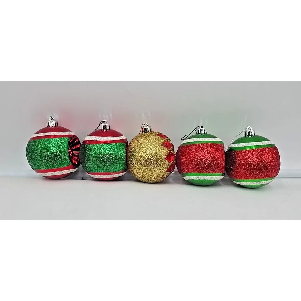 Vintage Mouth Blown Blown Glass Germany 5 Christmas Ornaments